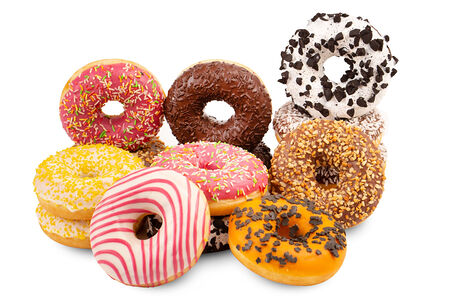 Донат с кокосовой начинкой