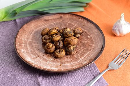 Шампиньоны гриль