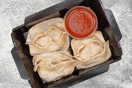 Манты с тыквой и говядиной