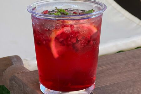 Лимонад малина-марципан