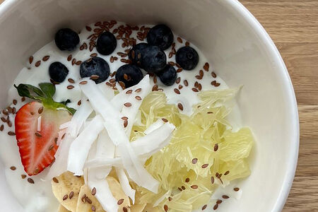 Гранола с йогуртом собственного приготовления