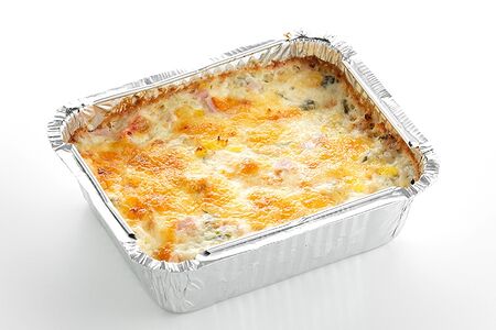 Запеканка с курицей и грибами