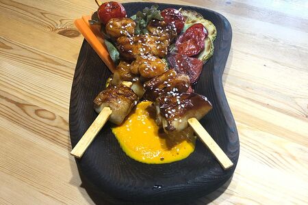 Шашлычки из морепродуктов