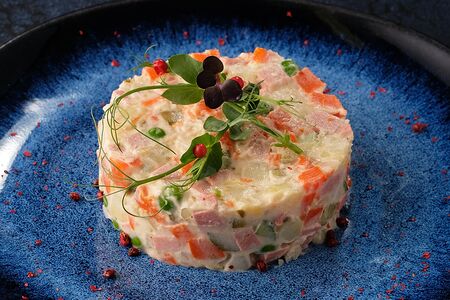 Салат Оливье Веган, без глютена