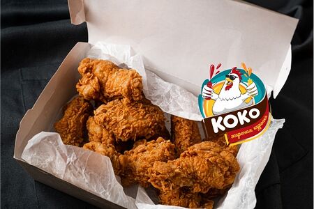 15 сочных крылышек в хрустящей панировке