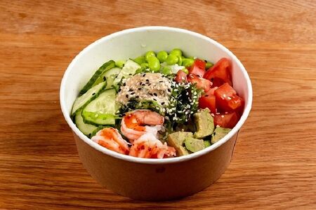 Салат Поке с креветкой