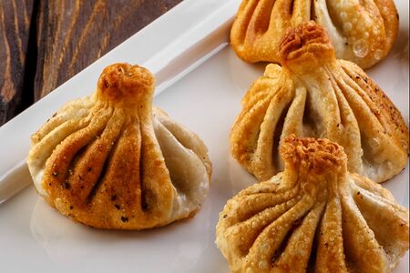 Хинкали с сыром жареные