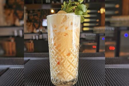 Шейк кокос-маракуйя