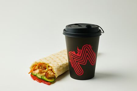 Шаурма и напиток