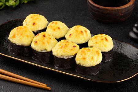 Запеченный ролл с мидиями