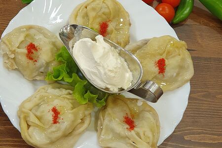 Манты с говядиной