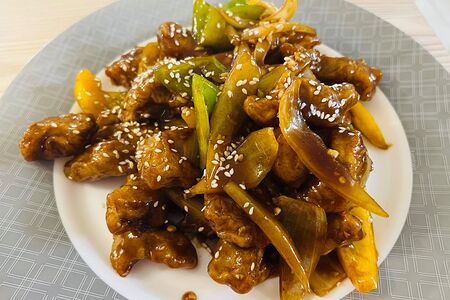 Жареная свинина в кляре