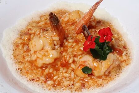 Ризотто с креветками