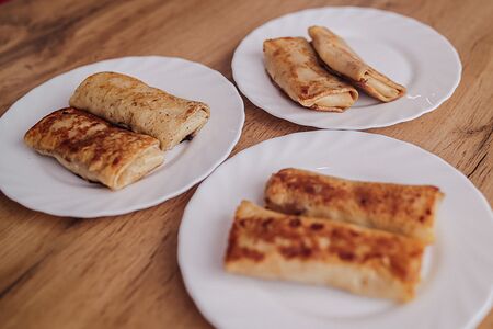 Блины с творогом