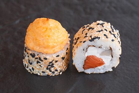 Запеченный с лососем