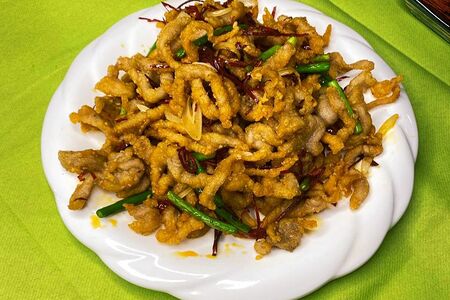 Свинина соломкой