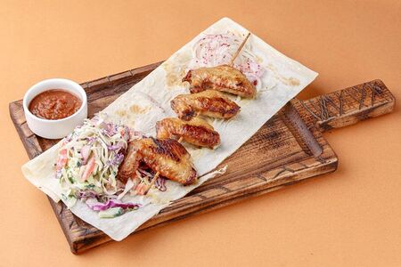 Шашлык из куриных крылышек