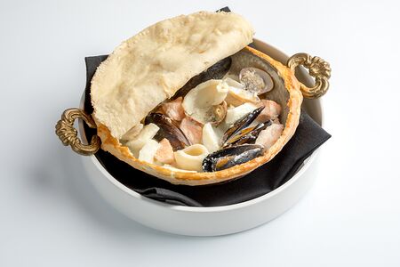 Запеченные морепродукты