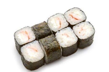 Маки с креветкой и сыром