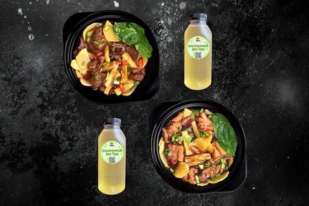 Набор 3: Ню Жоу (1шт.), Ци Жоу (1шт.), Жасминовый Айс Ти (2 шт.*0.5 мл.)