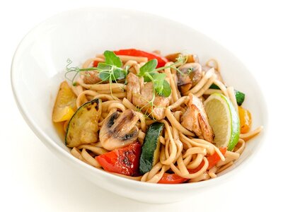 Wok с курицей