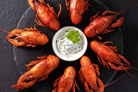 Рак средний вареный