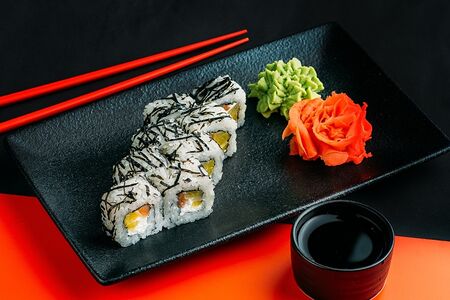 Дайкон с лососем