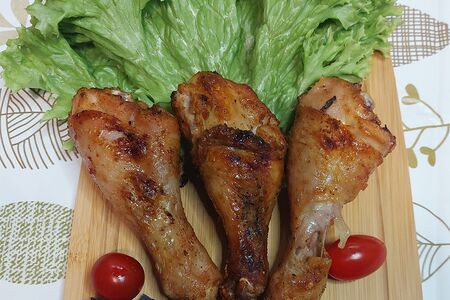 Куриная голень на мангале