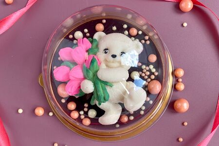 Фигурка из шоколадной глазури №14 Мишка под куполом