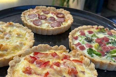 Киш Курица-помидоры