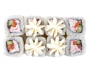 Сливочный с лососем и крабом