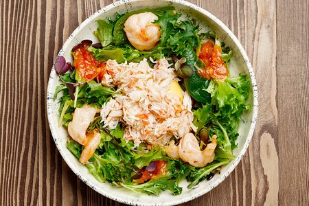 С камчатским крабом и вялеными томатами