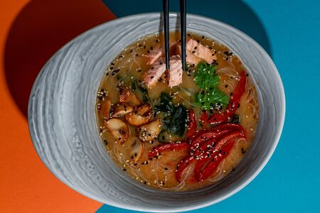 Мисо суп с лососем