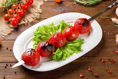 Помидоры на мангале