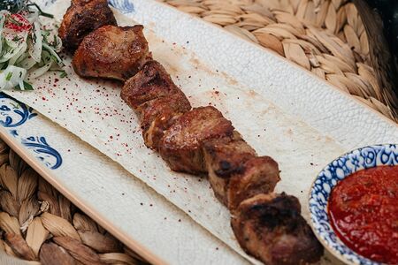 Шашлык из мраморной говядины