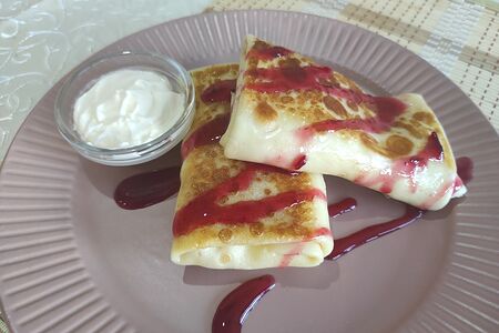 Блинчики с творогом