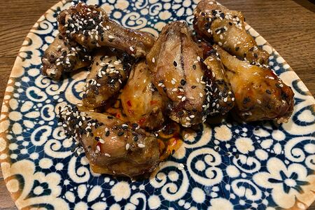 Крылья в соусе сладкий чили