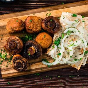 Шампиньоны на гриле