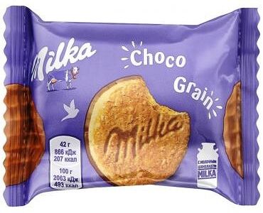 Печенье с овсяными хлопьями Milka Choco Grain 42г