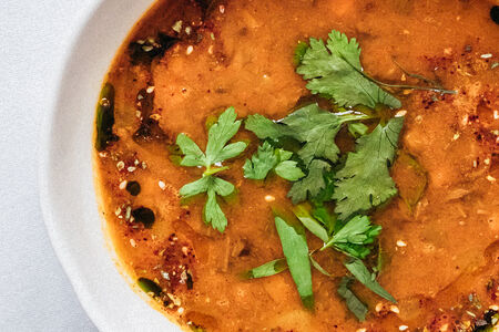 Харира с томлеными щечками и языком 