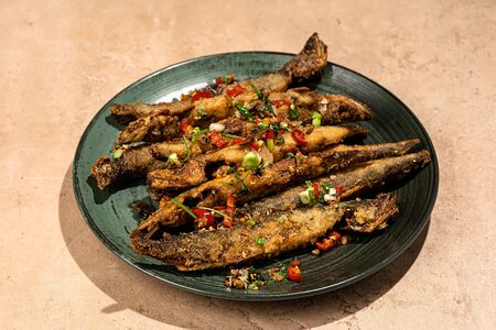 Корюшка жареная