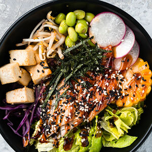 Боул с угрём и тофу