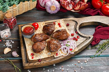 Шашлык из телячьей мякоти