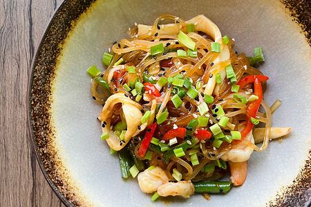 Стеклянная лапша с морепродуктами