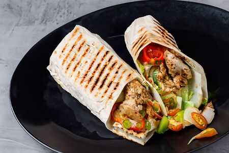 Шаурма Супермясная с шашлыком из свинины