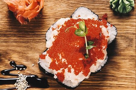 Ролл Вулкан с креветками