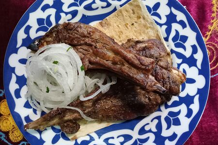 Баранья корейка по-узбекски