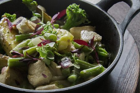 Сковородка с курицей