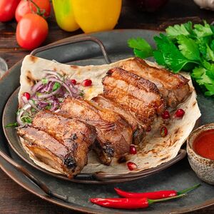 Шашлык из свиных ребер