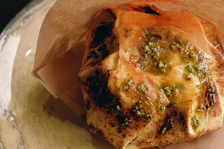 Шримп-бургер в тортилье